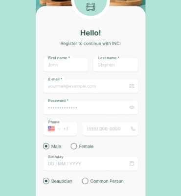 INCI Beauty Products Scanning App 